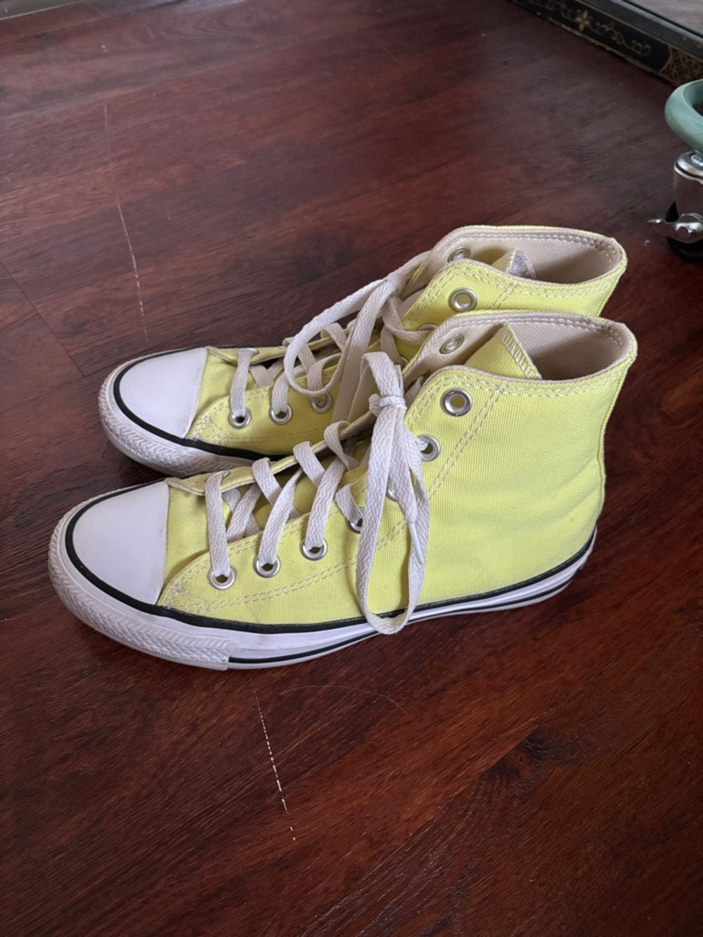 Converse Yellow High-Top Canvas Sneakers - Picture 3 of 6